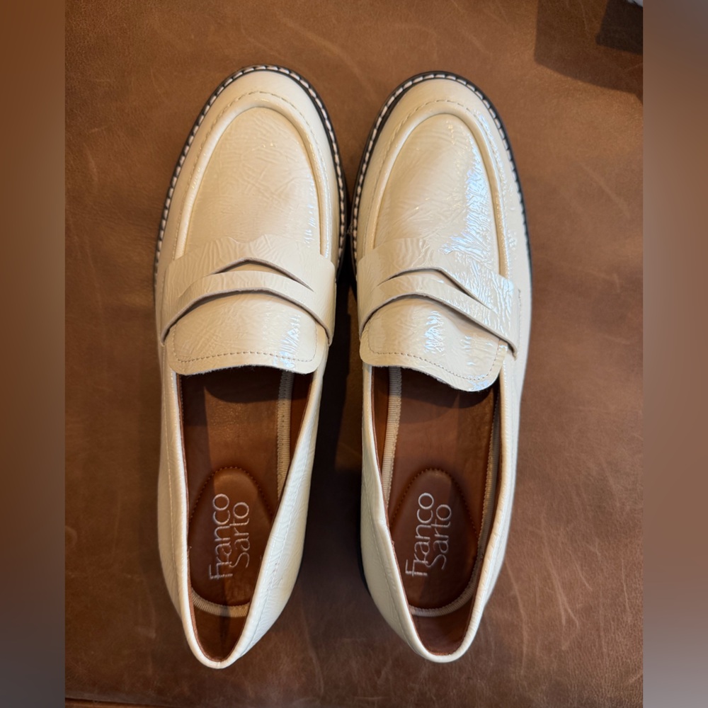 Franco Sarto Balin Cream Slip-On Loafers